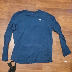 Authentic Apple Shirt - large blue long sleeve